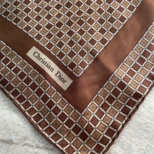 100% Genuine Vintage Christian Dior Silk Scarf